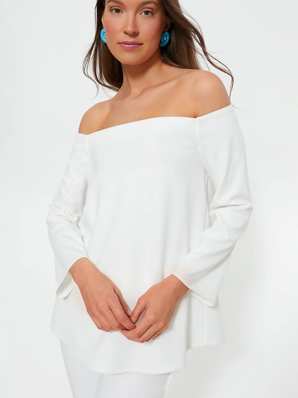 Tuckernuck White Miranda Off The Shoulder Blouse Size XL